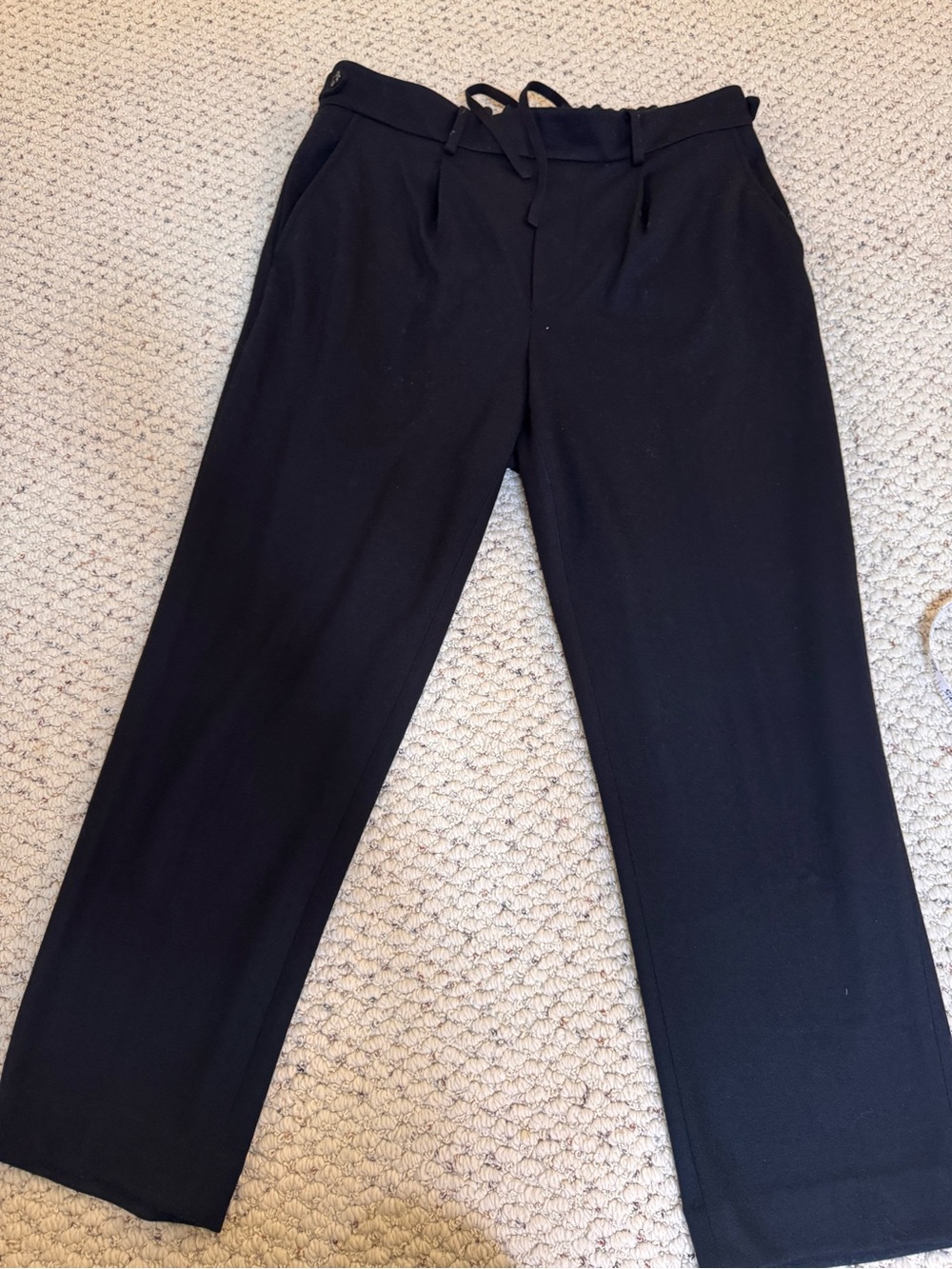 Vince womens Black Straight-Leg Dress Pants wool blend 0102